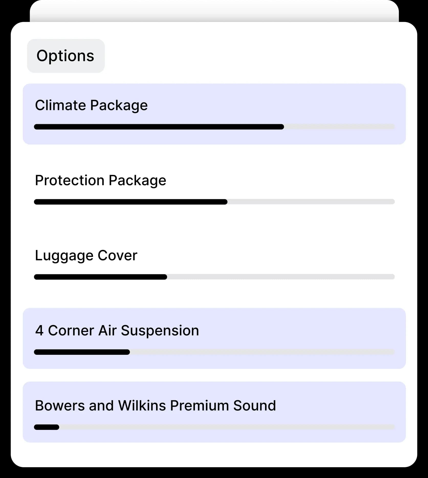 Options filtering has arrived